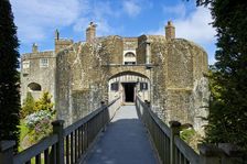 South bastion and bridge over the moat, Walmer Castle and Gardens, Kent, c1980-c2017. Artist: Historic England Staff Photographer
