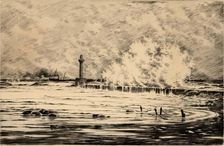 South Breakwater, Aberdeen Harbour, c1880s-1920s Creator: John Beattie Scott