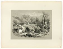 South Brent, Devon, from Picturesque Selections, 1860. Creator: James Duffield Harding
