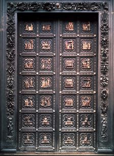 South Gate of the Baptistery of Florence Cathedral, designed by Andrea Pisano