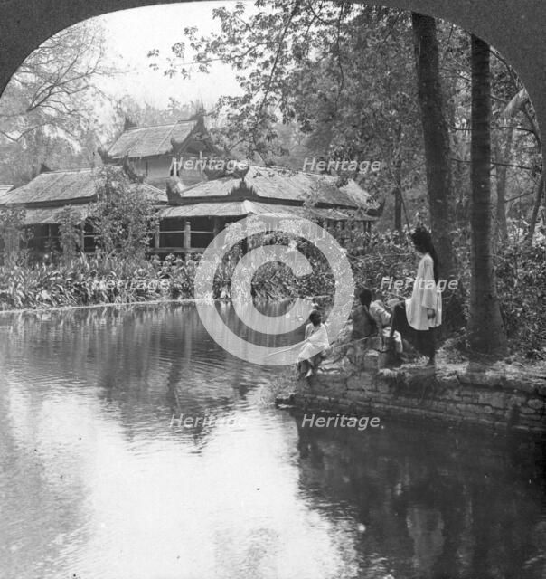 South Garden Palace in Fort, Mandalay, Burma, 1908. Artist: Stereo Travel Co