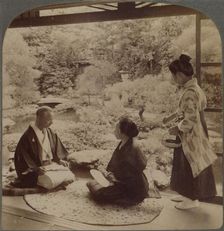 South gardens from home of Mr Y Namikawa, the famous leader in art industries, Kyoto, Japan 1904