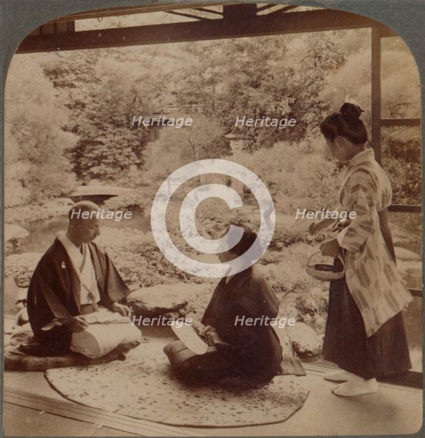 'South gardens from home of Mr Y Namikawa, the famous leader in art industries, Kyoto, Japan', 1904. Artist: Unknown.