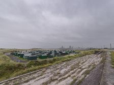 South Gare Fisherman's Huts, South Gare, Redcar and Cleveland, 2019. Creator: James O Davies