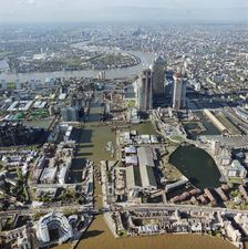 South Dock and Canary Wharf, Tower Hamlets, London, 2000. Artist: Aerofilms