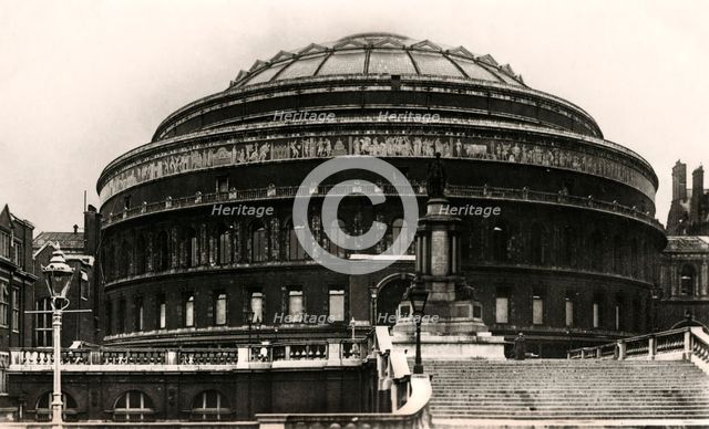 South entrance of the Royal Albert Hall, London, early 20th Century. Artist: Unknown
