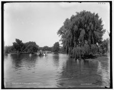 South end of lake in Public Garden, Boston, c1899. Creator: Unknown