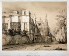 South-east view of Campden House, Kensington, London, c1850. Creator: Alfred Ducôte