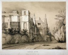 South-east view of Campden House, Kensington, London, c1850. Creator: Alfred Ducôte