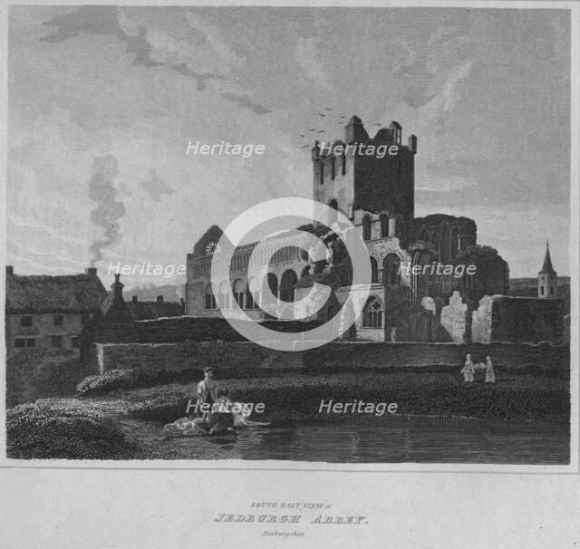 'South East View of Jedburgh Abbey. Roxburghshire', 1814. Artist: John Greig.