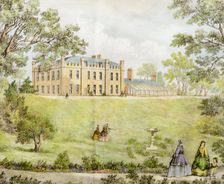 South-east view of Lenton Hall, Nottingham, Nottinghamshire, 1867. Creator: Unknown