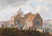 South-east view of the church of St Mary Magdalene, Richmond, Surrey, c1840. Artist: Anon