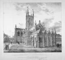 South-east view of the Lady Chapel of St Saviour's Church, as it will appear when restored c1835. Artist: J Harris