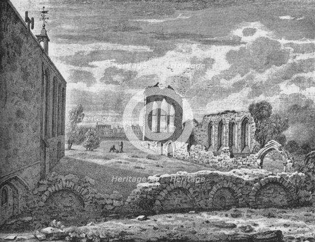 South-east view of the Nunnery of St Helen, Bishopsgate, City of London, c1819 (1906). Artist: Unknown.
