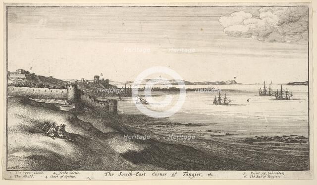 South East Corner of Tangier, 1669-73. Creator: Wenceslaus Hollar.