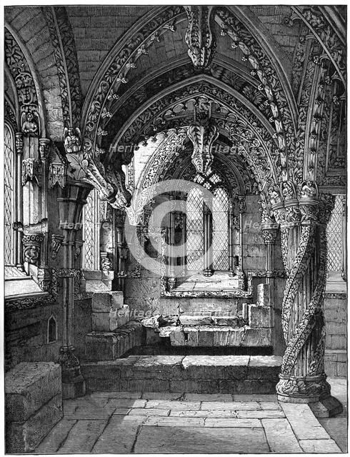 South-east corner of the Lady Chapel, Rosslyn Chapel, Scotland, 1893. Artist: Unknown