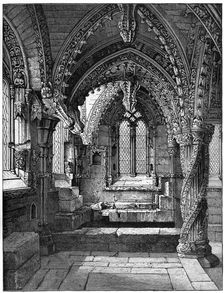 South-east corner of the Lady Chapel, Rosslyn Chapel, Scotland, 1893