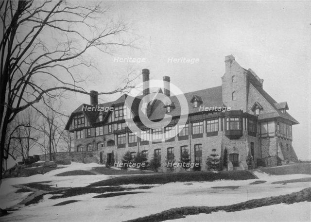 South elevation of the clubhouse, Bonnie Briar Country Club, Larchmont, New York, 1925. Artist: Unknown.