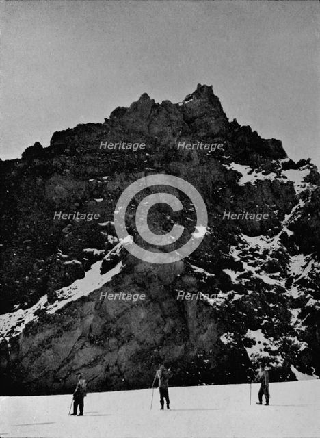 'South Fang, Old Crater', c1912, (1913). Artist: Raymond E Priestley.
