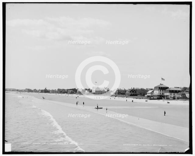 South from ocean pier, Old Orchard, Me., c1904. Creator: Unknown.