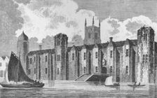 South front of Baynard's Castle, London, in about 1640, 1790 (1904). Artist: Andrew Birrell