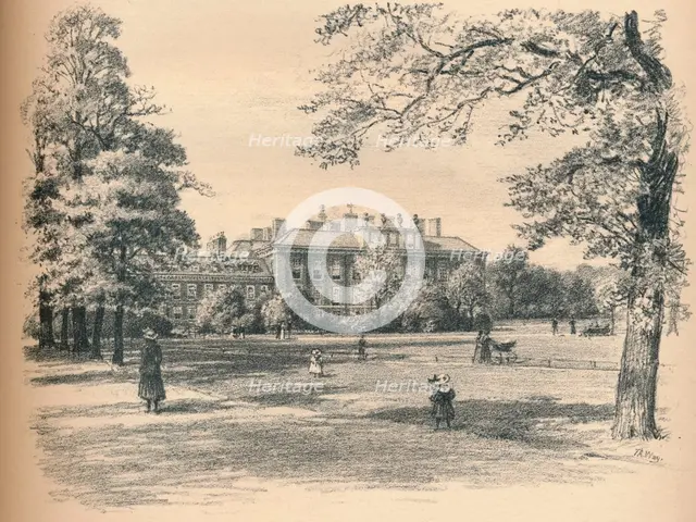 'South Front of Kensington Palace', 1902. Artist: Thomas Robert Way.
