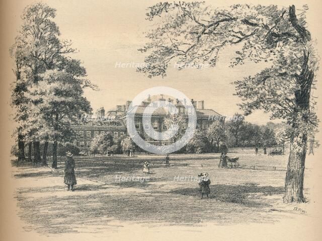 'South Front of Kensington Palace', 1902. Artist: Thomas Robert Way.