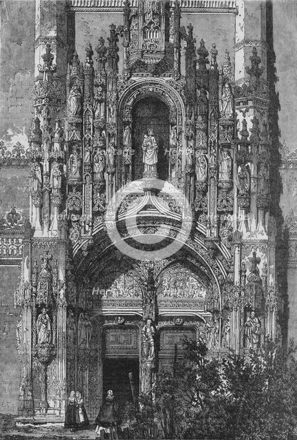 'South Front of Monastery of Santa Maria at Belem', c1890. Artist: Unknown.