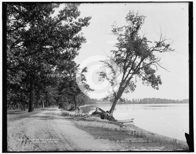 South on the lake road, Orchard Lake, Michigan, c1900. Creator: Unknown.
