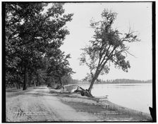South on the lake road, Orchard Lake, Michigan, c1900. Creator: Unknown