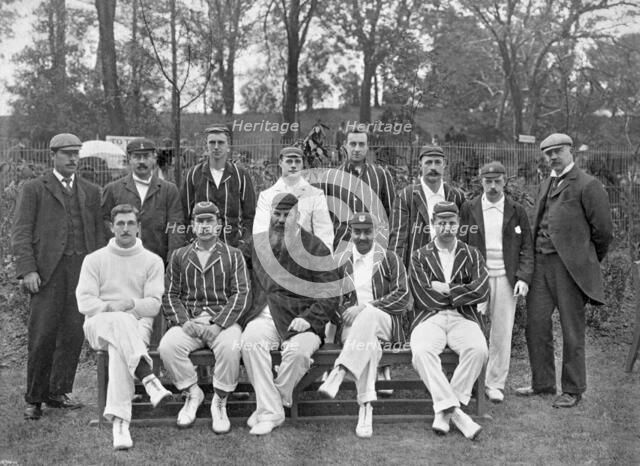 South of England XI cricket team vs The Australians, c1899. Artist: Russell & Sons