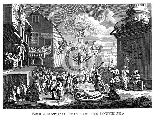 South Sea Bubble, 1721. Artist: William Hogarth