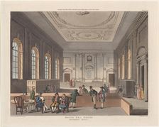 South Sea House, Dividend Hall, February 1, 1810., February 1, 1810. Creator: Thomas Sutherland