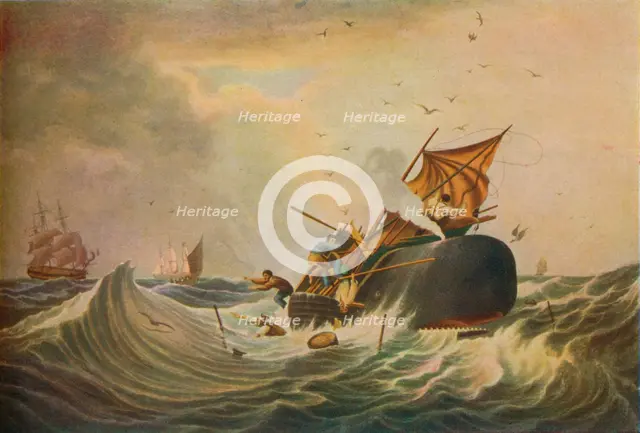'South Sea Whale Fishery', 1836. Artist: Edward Duncan.