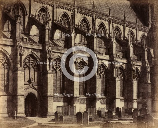 South Side Beverley Minster, 1860. Creator: Col. Alfred Capel-Cure (British, 1826-1896).