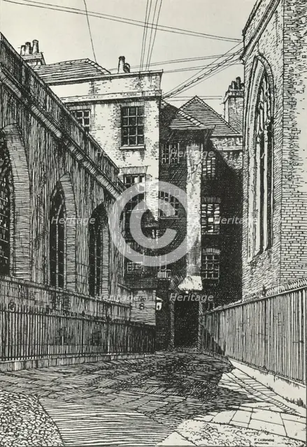 South side of the hall at Clifford's Inn in the City of London, c1903, (1934).  Creator: Frederick Landseer Maur Griggs.