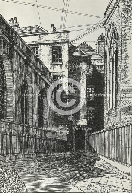 South side of the hall at Clifford's Inn in the City of London, c1903, (1934).  Creator: Frederick Landseer Maur Griggs.