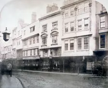 South side of Aldgate (street), showing nos 6-9, City of London, 1872. Artist: Anon