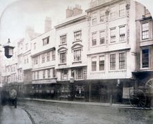 South side of Aldgate (street), showing nos 6-9, City of London, 1872. Artist: Anon