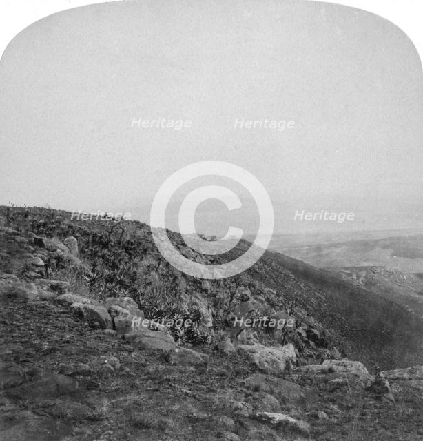 South slope of Spion Kop, South Africa, Boer War, 1901.Artist: Underwood & Underwood