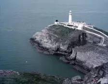 South Stack Lighthouse, Holyhead, Anglesey/Wales, c1955. Creator: Arthur Charles Kirby Ware