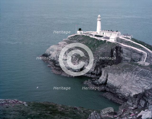 South Stack Lighthouse, Holyhead, Anglesey/Wales, c1955. Creator: Arthur Charles Kirby Ware.