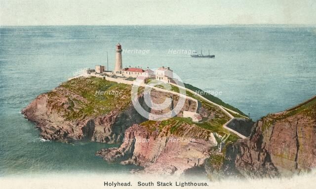 South Stack Lighthouse, Holyhead, Anglesey, c1920. Artist: Unknown.