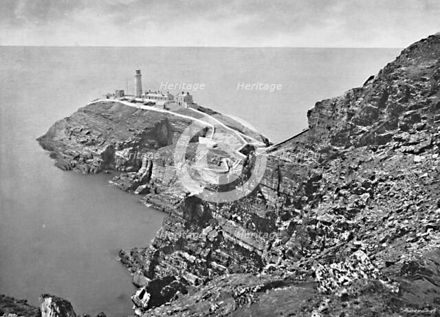 'South Stack Lighthouse, Holyhead', c1896. Artist: Catherall & Pritchard.