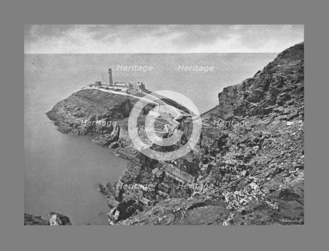 South Stack Lighthouse, Holyhead, c1900. Artist: Catherall & Pritchard.