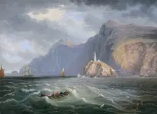South Stack Rock Holyhead 1820-1830. Creator: James Wilson Carmichael