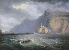 South Stack Rock Holyhead 1820-1830. Artist: James Wilson Carmichael