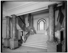 South stairway, Wayne County Building, Detroit, (1902?). Creator: Unknown