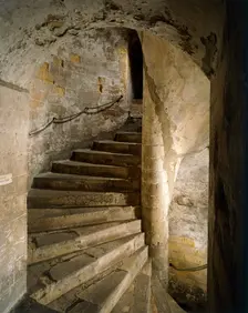 South staircase of the keep of Dover Castle, Kent, c2000s(?)