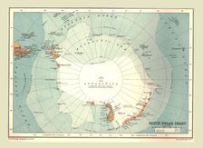 South Polar Chart, 1902. Creator: Unknown